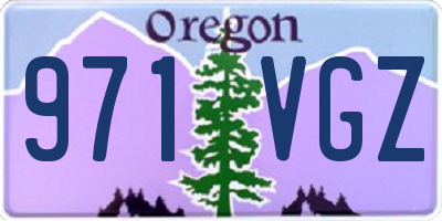OR license plate 971VGZ