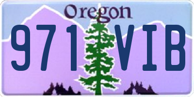 OR license plate 971VIB