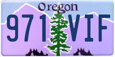 OR license plate 971VIF