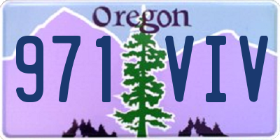 OR license plate 971VIV