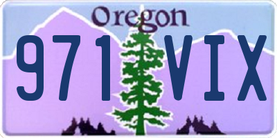 OR license plate 971VIX