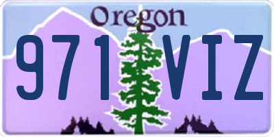 OR license plate 971VIZ
