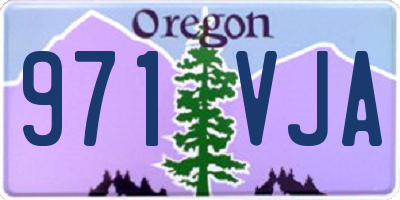 OR license plate 971VJA