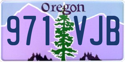 OR license plate 971VJB