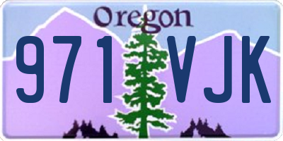 OR license plate 971VJK