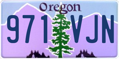 OR license plate 971VJN