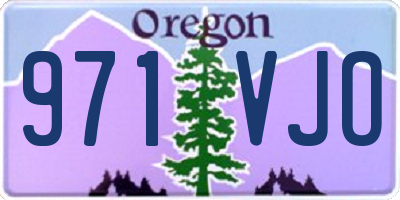 OR license plate 971VJO