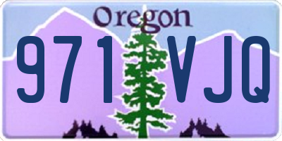 OR license plate 971VJQ