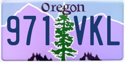 OR license plate 971VKL