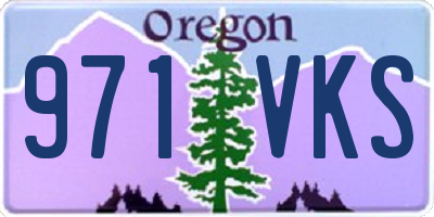 OR license plate 971VKS