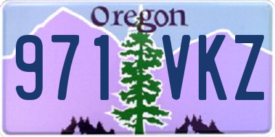 OR license plate 971VKZ