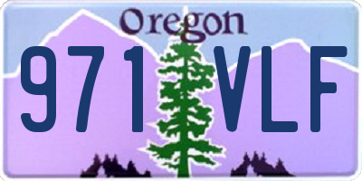 OR license plate 971VLF