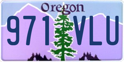 OR license plate 971VLU