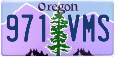 OR license plate 971VMS