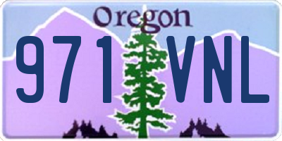 OR license plate 971VNL