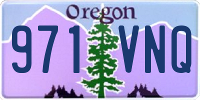 OR license plate 971VNQ