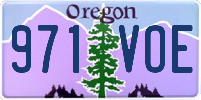 OR license plate 971VOE
