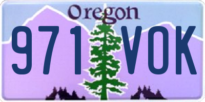 OR license plate 971VOK