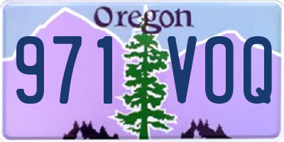 OR license plate 971VOQ