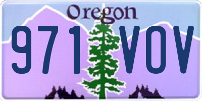 OR license plate 971VOV