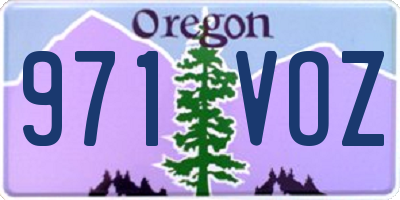 OR license plate 971VOZ