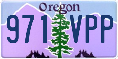 OR license plate 971VPP