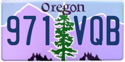 OR license plate 971VQB