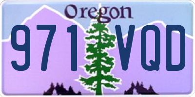 OR license plate 971VQD