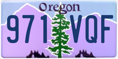 OR license plate 971VQF