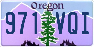 OR license plate 971VQI