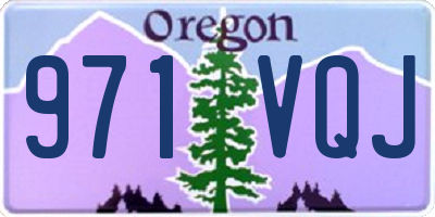 OR license plate 971VQJ