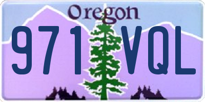OR license plate 971VQL