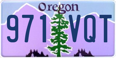 OR license plate 971VQT