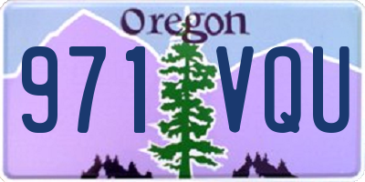 OR license plate 971VQU