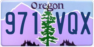 OR license plate 971VQX