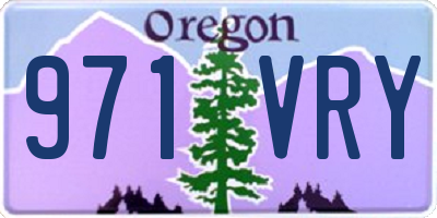 OR license plate 971VRY