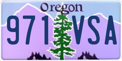 OR license plate 971VSA