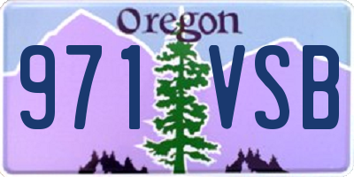 OR license plate 971VSB