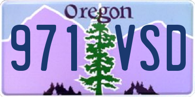 OR license plate 971VSD