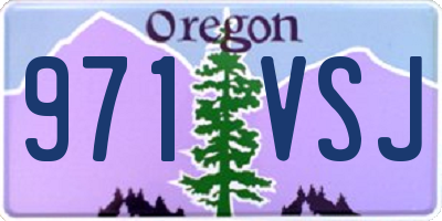 OR license plate 971VSJ