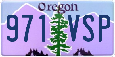 OR license plate 971VSP