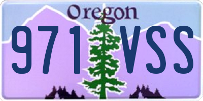 OR license plate 971VSS