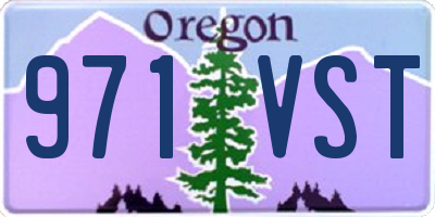 OR license plate 971VST