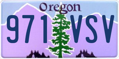 OR license plate 971VSV