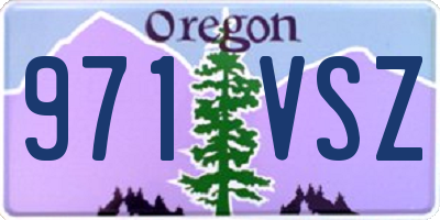 OR license plate 971VSZ