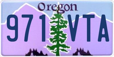 OR license plate 971VTA
