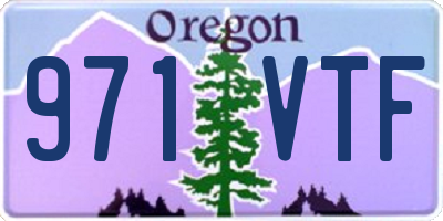 OR license plate 971VTF