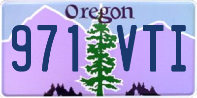 OR license plate 971VTI