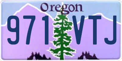 OR license plate 971VTJ