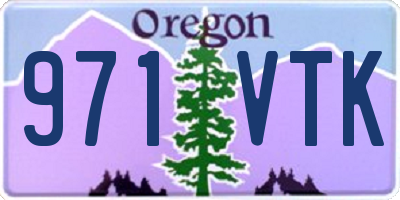 OR license plate 971VTK